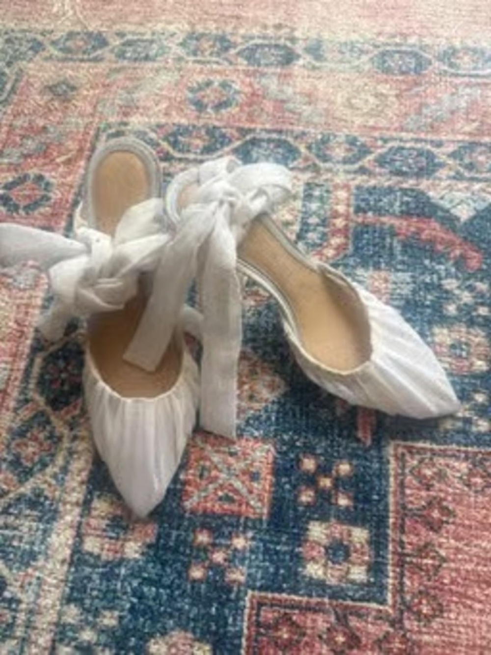 GIANNI BINI SIZE 8 STUNNING WHITE LACE UP HIGH HEEL SO BEAUTIFUL SHOES LOT6445
